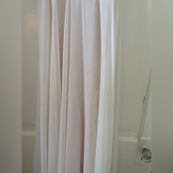 Dusty pink beaded prom dress size 2 - Picture 4 of 5